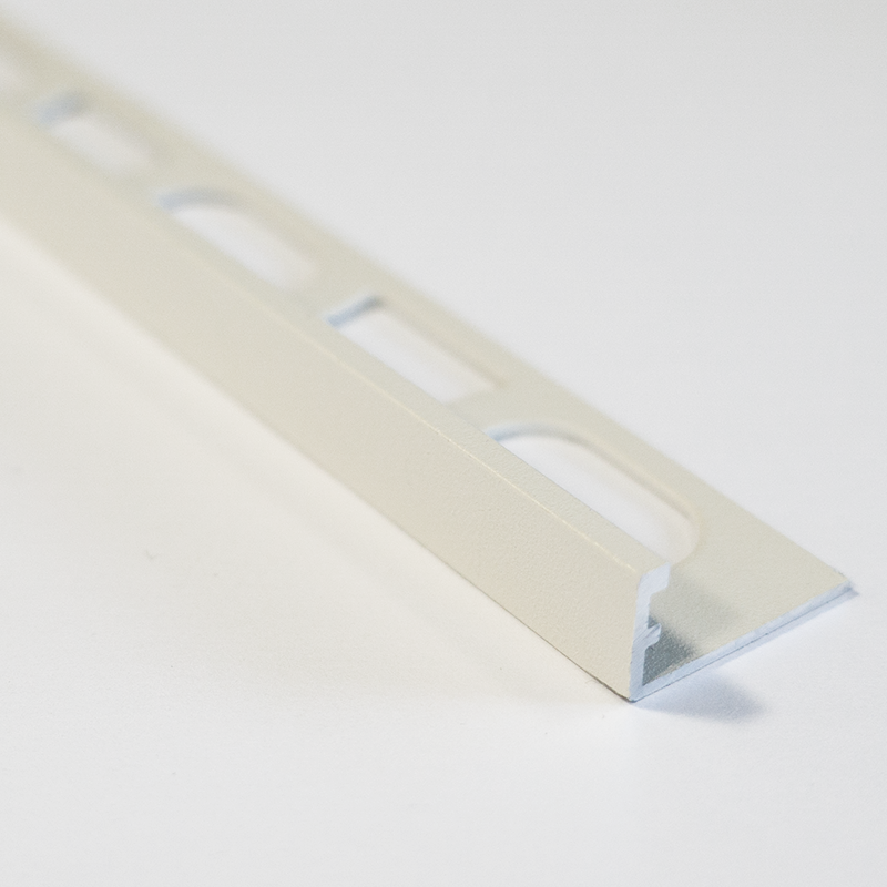 peiページ Mapei Color Aluminium Straight Edge Tile Trim 100 White 2.7m | Pro